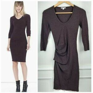 Standard James Perse Ruched Bodycon Jersey Dress NWT